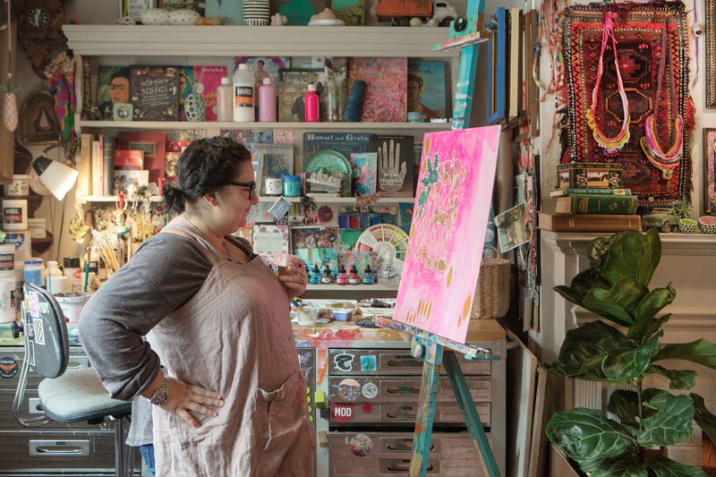 Once artist Greta Coalier figured out who she was, she came straight back to her easel