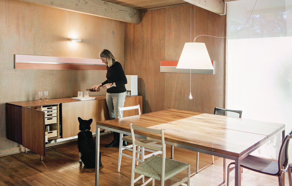 Furniture and lighting double as art in the Creve Coeur home of Susan Bower and Stephen Leet