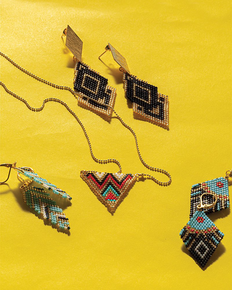 How two sisters collaborate across continents to create beaded jewelry