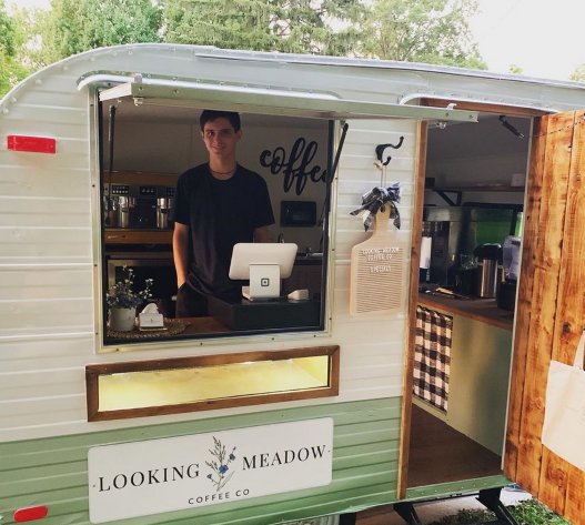 Looking Meadow Coffee Co. serves vegan coffee, drinks, and treats on wheels