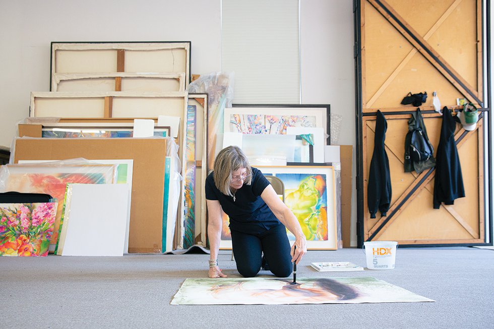 Artist Carol Carter has worked to hone her unique gift for color