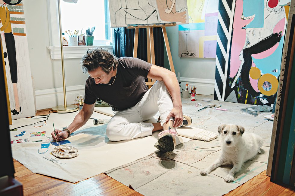 Artist Sam Meléndez puts more than one idea on the canvas